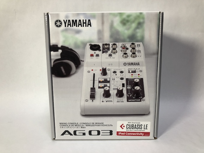 Yamaha Ag03 レビュー 配信始めたくて神デバイス Yamaha Ag03 購入しました ジジローブログ