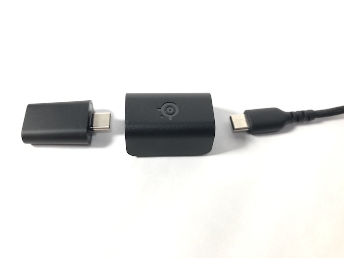 SteelSeries Aerox3 Wireless USB-C ドングル 延長アダプター接続前