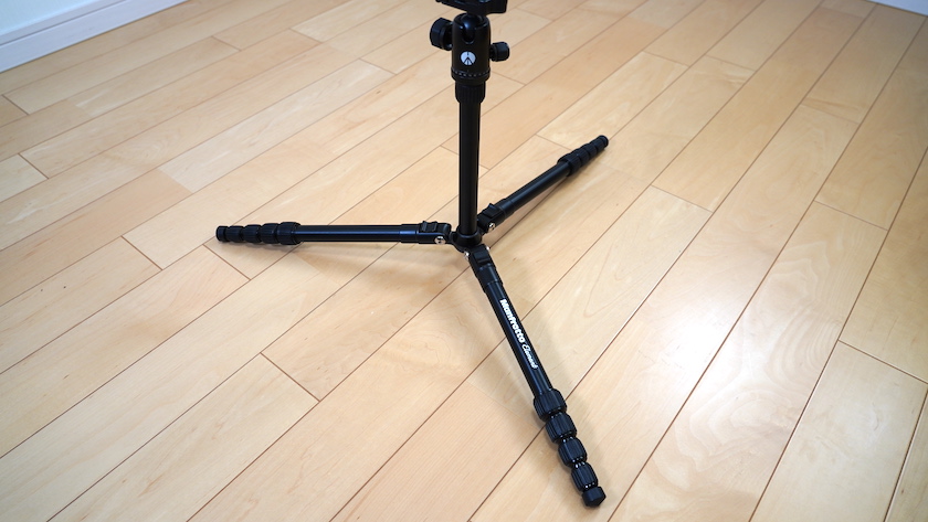 Manfrotto Element 開脚セレクター 角度調節1